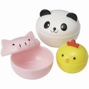 TORUNE Mini Bowl Cup 'Animals' set of 3