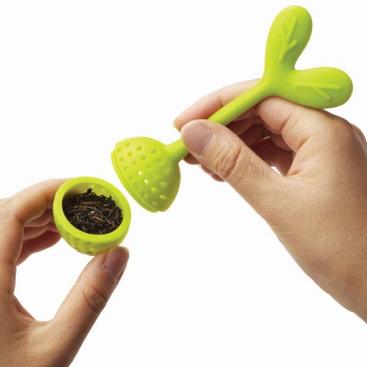 TORUNE Silicone Leaf Shape Tea Infuser P-3163