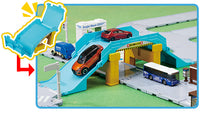 TAKARA TOMY Tomica World Tomica Town Railroad Crossing, Overpass, Intersection Road Set 4904810209577