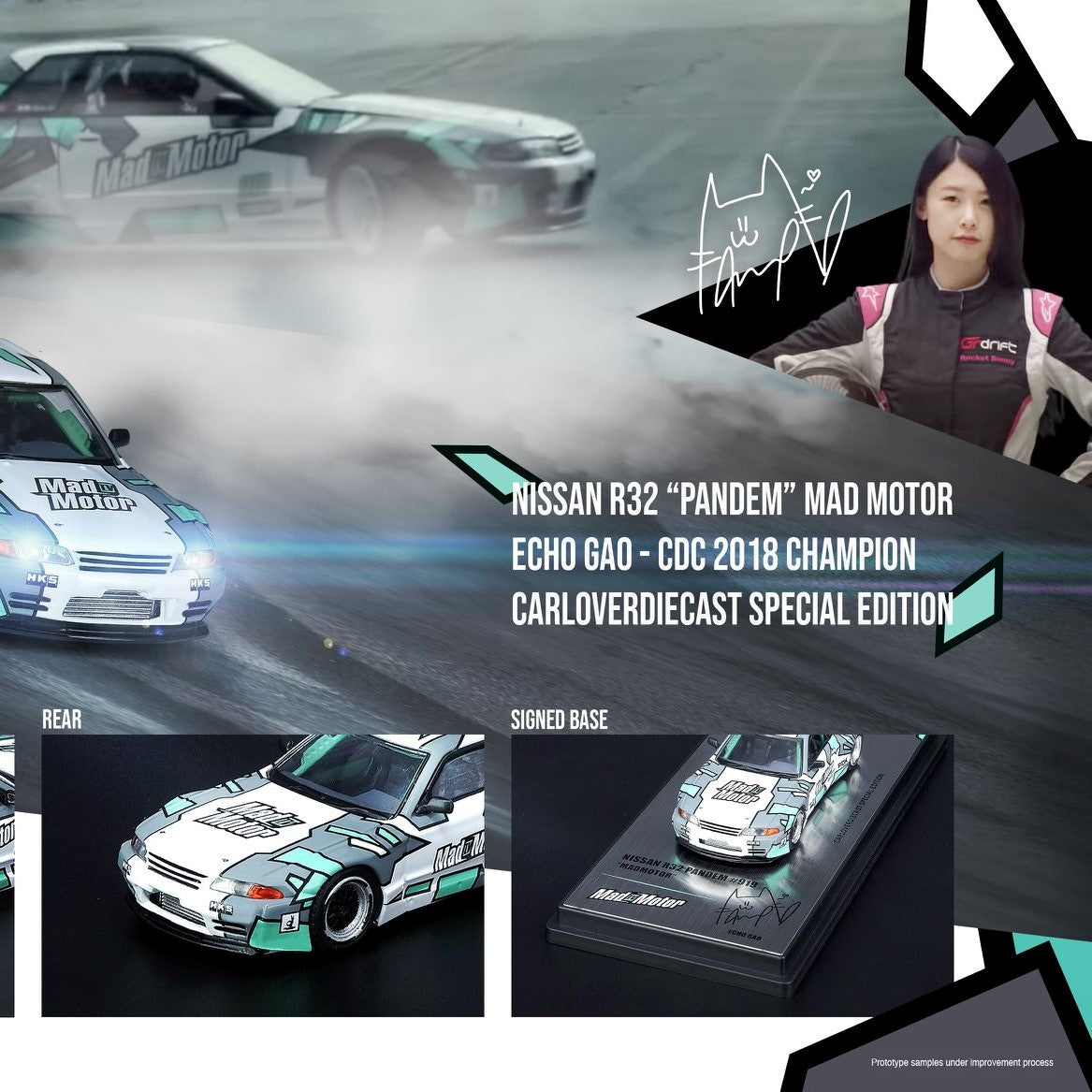 INNO64 1/64 NISSAN SKYLINE GTR R32 PANDEM MAD MOTOR ECHO GAO - CDC