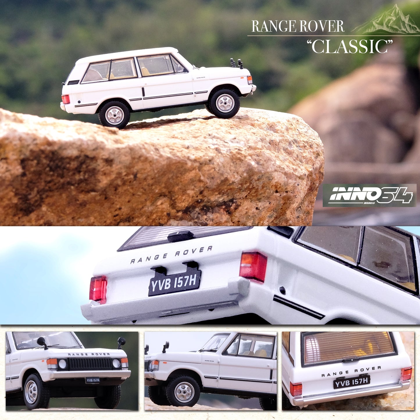 INNO64 1/64 RANGE ROVER "CLASSIC" White IN64-RRC-WHI