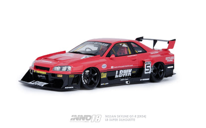 INNO18 1/18 RESIN NISSAN SKYLINE "LBWK" (ER34) SUPER SILHOUETTE IN18R-R34-LBWK