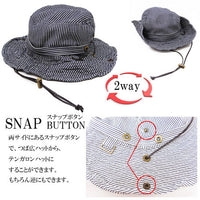 Safari 2-way Hat - Black