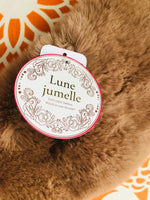 Lune Jumelle Two Tone Faux Fur Scarf Beige SD826610-25