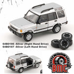 BM CREATIONS JUNIOR 1/64 Land Rover 1998 Discovery1 - Silver LHD 64B0187