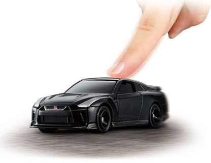 Tomica 4D 02 Nissan GTR METEOR FLAKE BLACK PEARL Scale 1/62