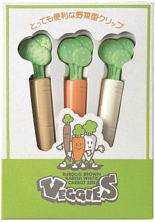 Iwata Ryo VEGGIES Bag Clip 3pk #9140