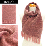 Lune Jumelle Lace Pattern Scarf Pink WP828002-45