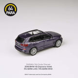 PARA64 1/64 2018 BMW X5 Daytona Violet LHD PA-55190